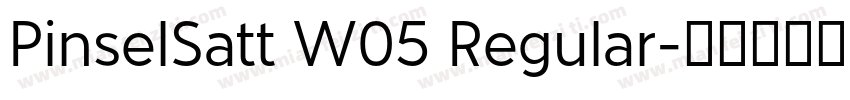 PinselSatt W05 Regular字体转换